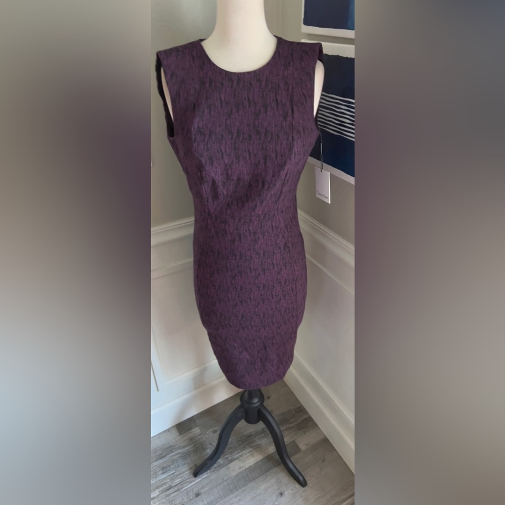 NWT - Calvin Klein Elegant Purple Sleeveless Dress